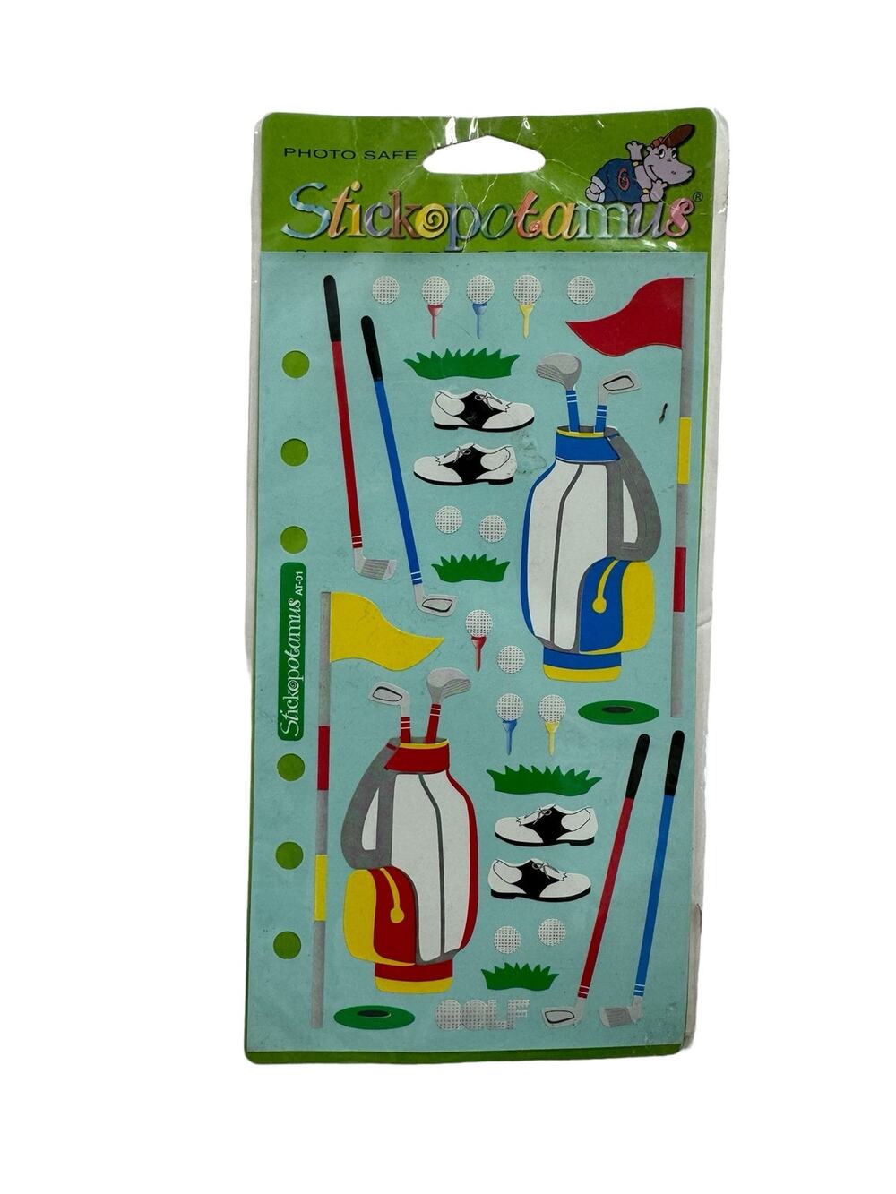 STICKOPOTAMUS *NEW* Golf Stickers Photo Safe One Sheet SP-AT-01 Crafting Album